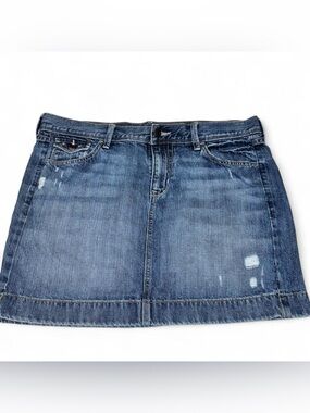 Old Navy Dark Blue 100% Cotton Denim Mini Skirt